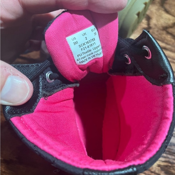 Sperry Saltwater Duck Rain Boot Waterproof Girls 3 Black Used MSRP $75 - Picture 3 of 6